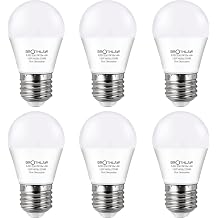 25 Watt Equivalent Light Bulbs, A15 LED Bulb 3W E26 Base 2700K Warm White Low watt Light Bulbs,Nightstand Light Bulb, Table Lamp Bulb, 6 Pack