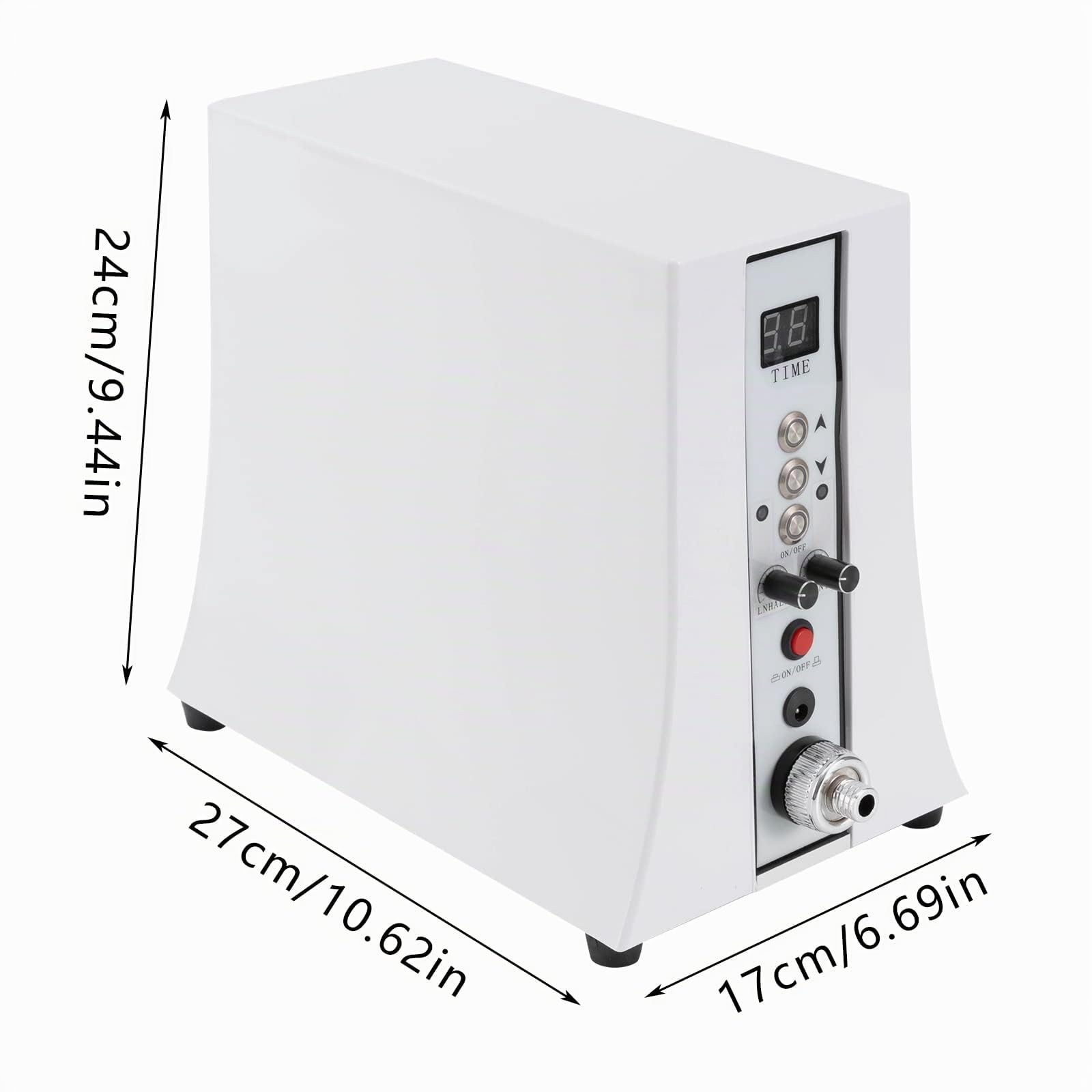Machine d'augmentation de la poitrine avec écran d'affichage LED Appareil d'augmentation du sein Machine de levage de fesses Kit de thérapie par ventouses pour femmes, Blanc, 17 * 27 * 24cm