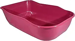 Bandeja Higiênica para Gatos, Caixa de Areia, Toalete para Gatos Duracat Luxo Rosa