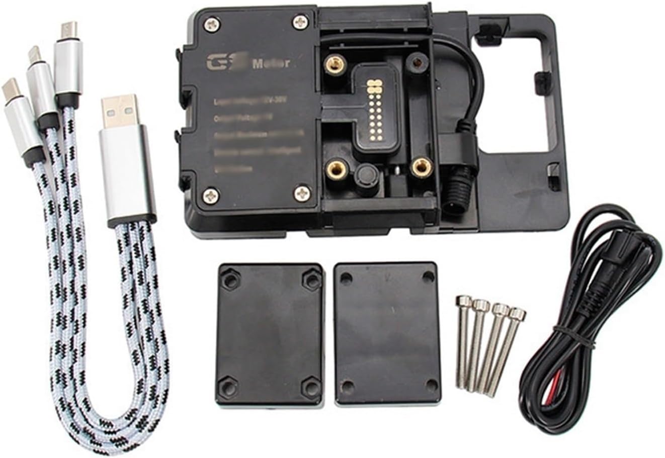 For YAMAHA For NMAX 125 For N-MAX 155 Motorcycle Phone Navigation Bracket Wireless For USB Charging Port Holder motor phone holder(1)