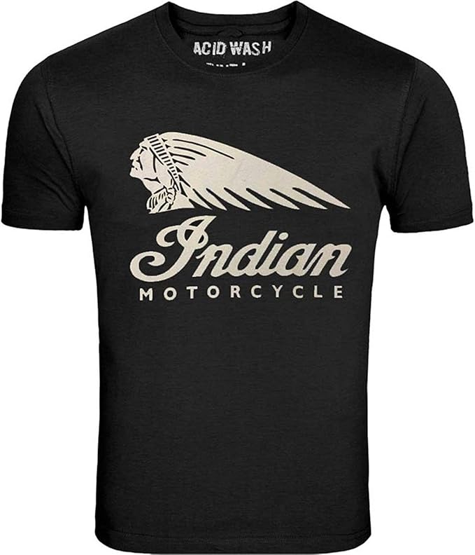 T Shirt Printed Indian Motorcycles Mens 