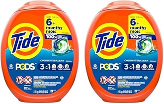 TidePODS Laundry Detergent Original Scent, 112 count (Pack of 2)