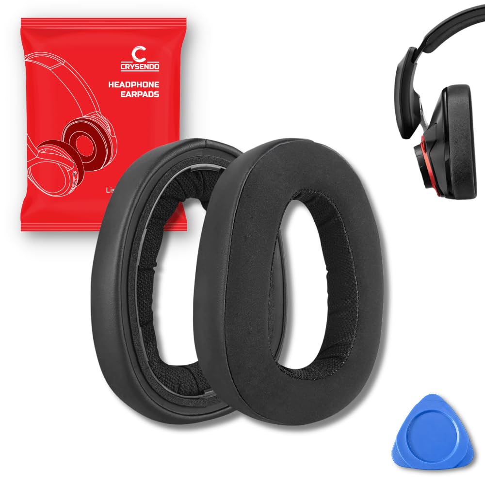 Crysendo Replacement Headphone Cushion for Sennheiser GSP 600, GSP 670 Pro Gaming Headset | Highly Durable, Nano Cloth, Protein Leather & Memory Foam Ear Cushions (Black)-image-13