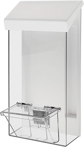 Miniatura 5 de Marketing Holders Soporte para folletos al aire libre para tarjetas de estante de 4 x 9 pulgadas y 3.5 x 2 pulgadas con tapa blanca para montaje en