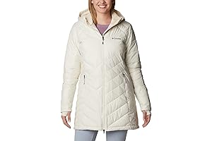 Women's Heavenly Long Hooded Down Jacket - Plus Size