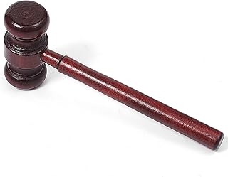 Gavel Toy, Court Gavels Prop, Wooden Judge Hammer Gavel for Meetings, Wood Engraved Toy Hammer for Judge Lawyer Auction Sale Meetings Props