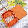 3D Printed Diamond Art Painting Tray with Lid Colorful Rhinestone Tray Organizer Stackable for DIY Crafts Nail Dotting Tools (Orange) #3