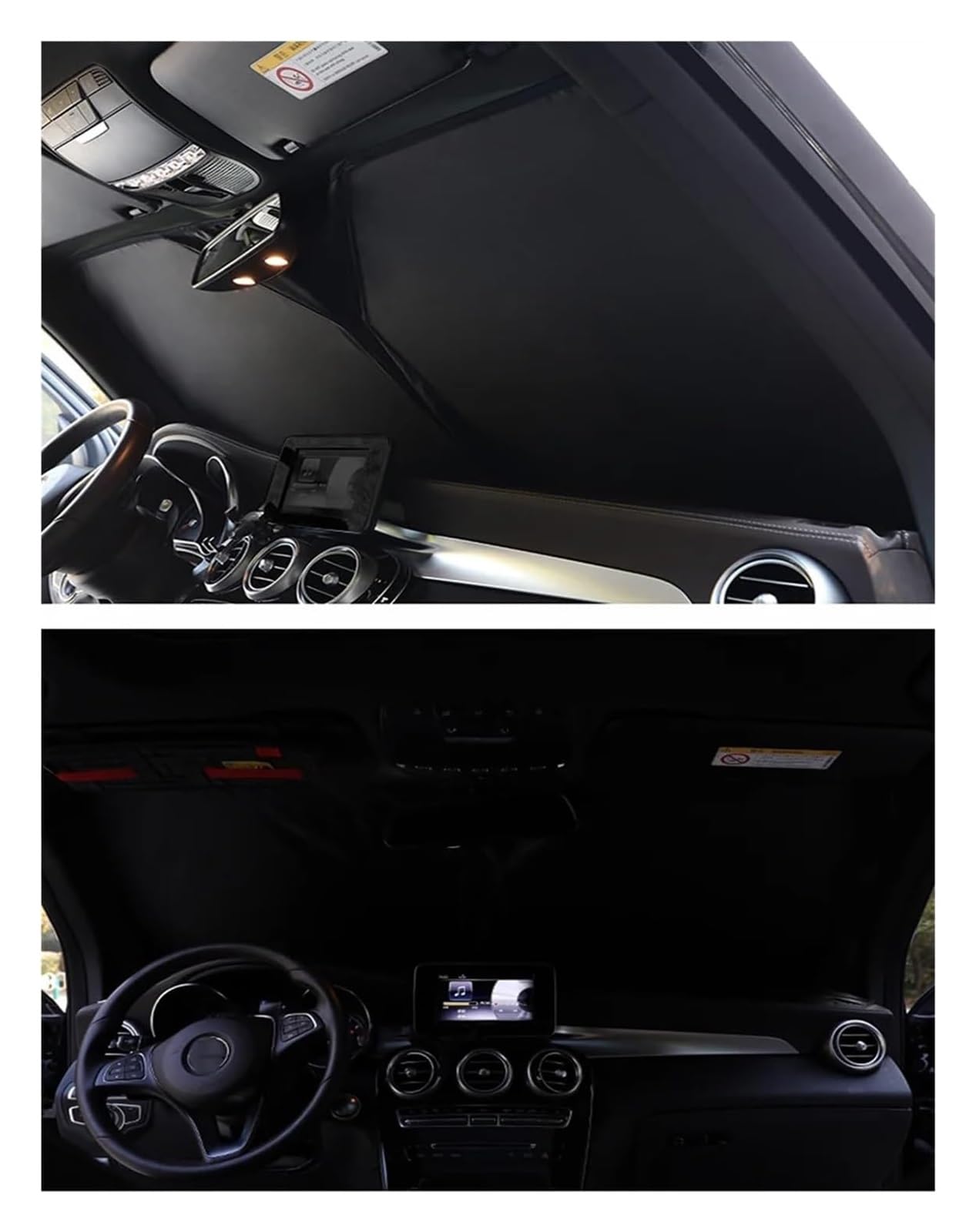 Per VW Per Tiguan 1a Per Generazione 2007-2016 Tendina Parasole Magnetica Personalizzata Finestrino Auto Telaio Parabrezza Anteriore Parasole Auto(2PCS SIDE TRIANGLE)