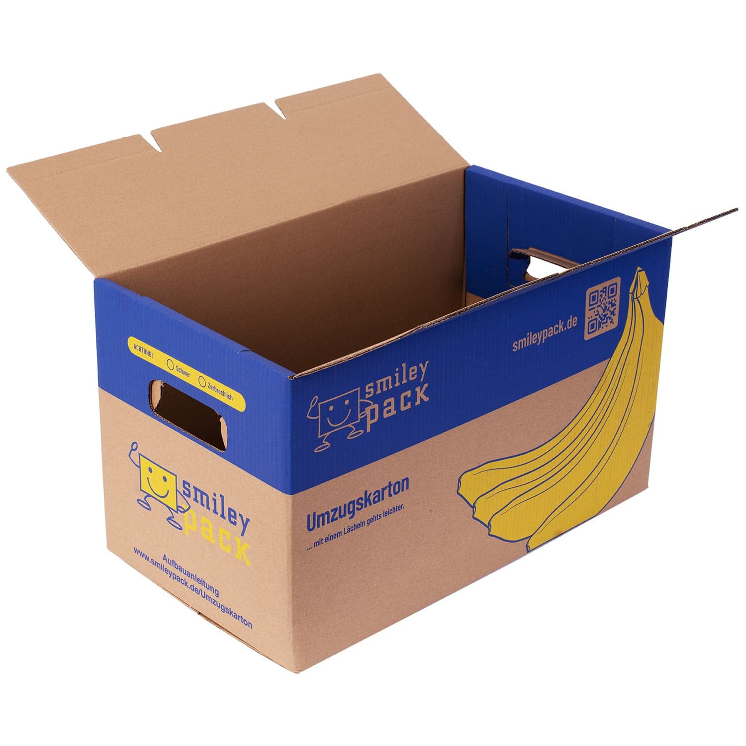 Umzugskartons Bananenkiste 600 x 328 x 340 mm bis 40 kg Zweiwellig stabil Profi groß stark Stapelbar