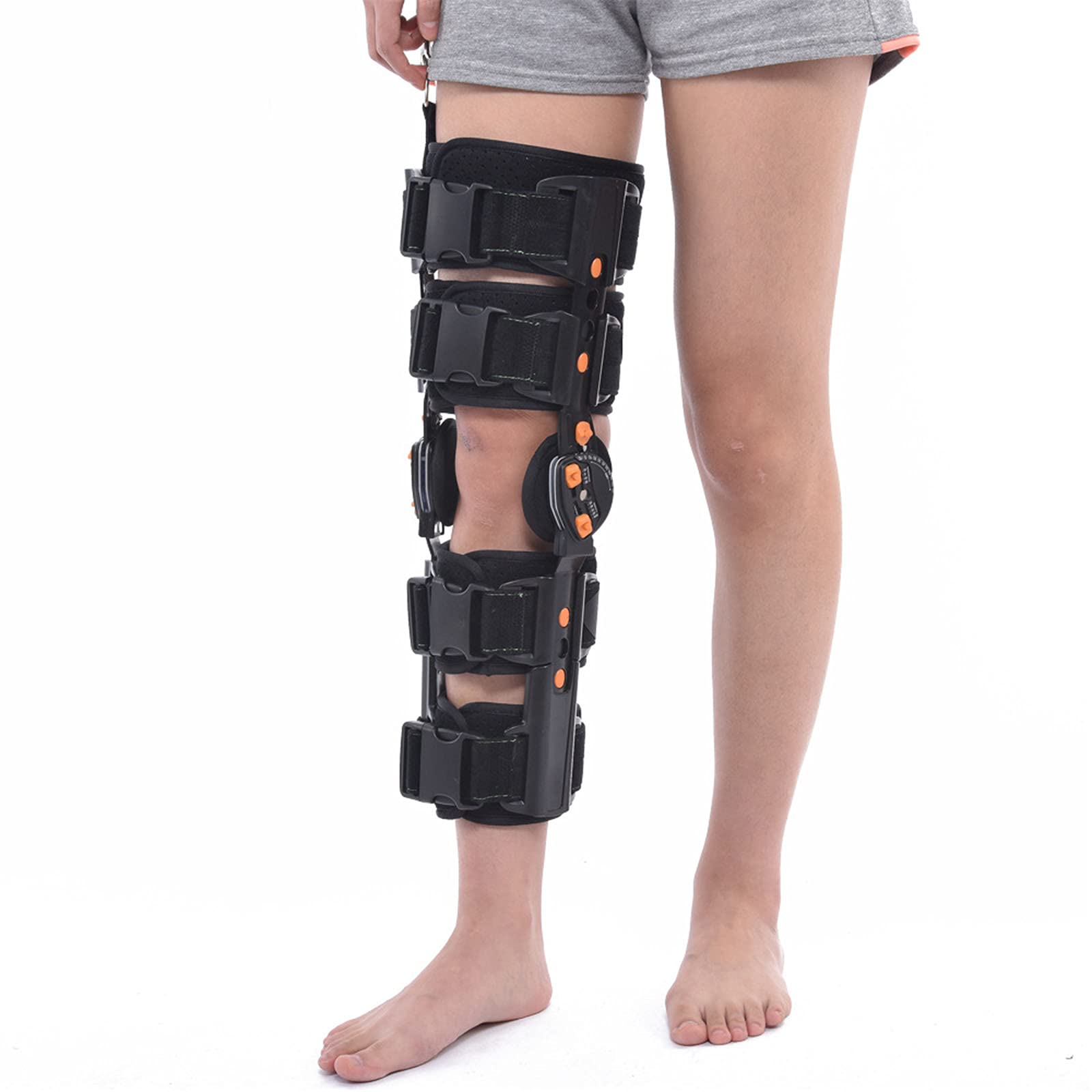 Ortopedyczny Stabilizator Kolana Z Zawiasem, Regulowany Stabilizator Kolana Z Zawiasem, Stabilizator Ortopedyczny Na Urazy Więzadła Krzyżowego Przedniego/Więzadeł/Uraz Sportowy, Po,B-One Size