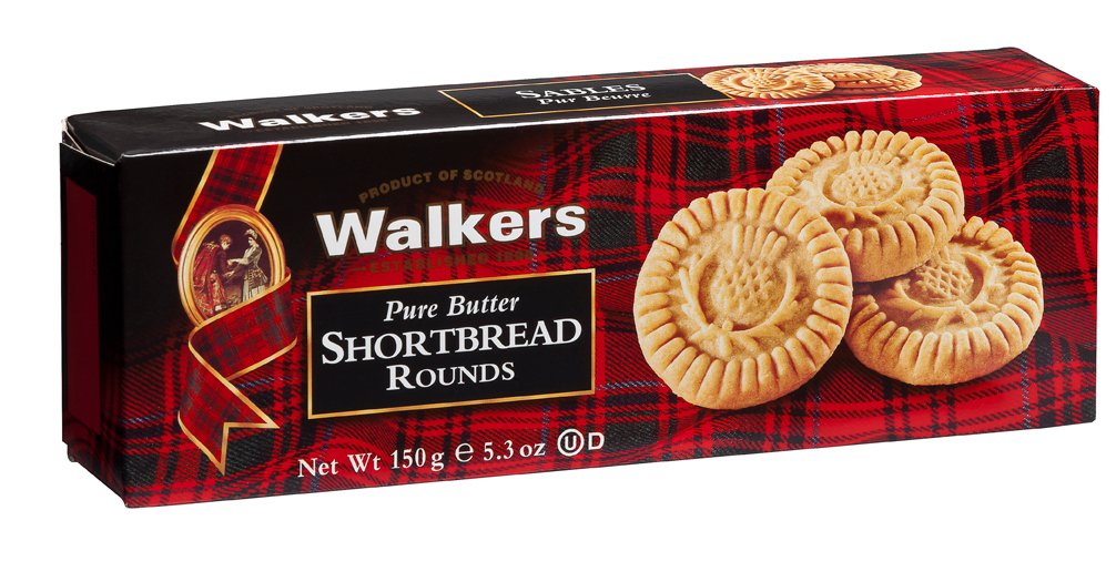 Walkers Shortbread Rounds Shortbread Cookies, 5.3 Ounce Box