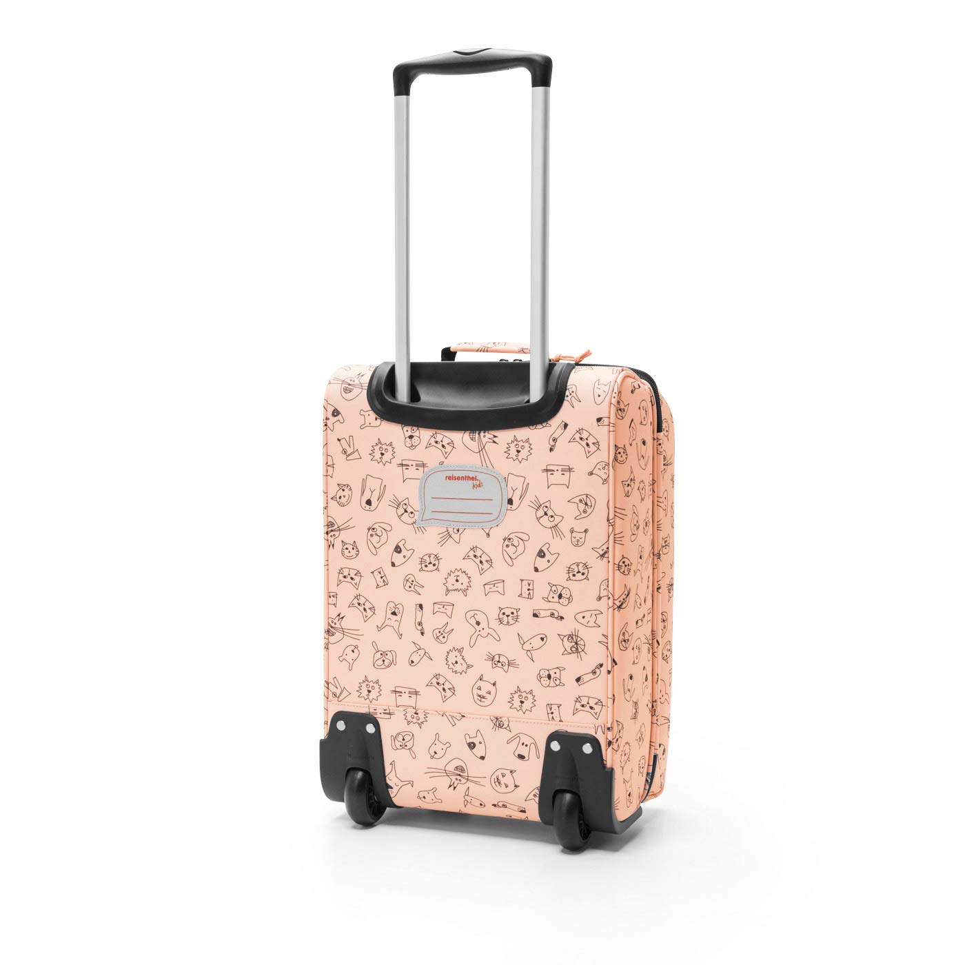 reisenthel Kinder Trolley XS & Allrounder M Set cat´s and Dog´s Rose – Koffer & Tasche mit Stecklasche – robust, leicht, ideal für Urlaub & Ausflüge