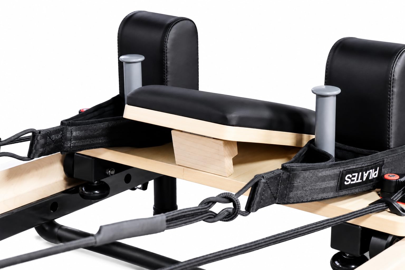 Reformer F1 – Macchina Pilates Pieghevole Professionale per Casa e Studio, in Legno d’Acero Nero, con Molle e Accessori Completi