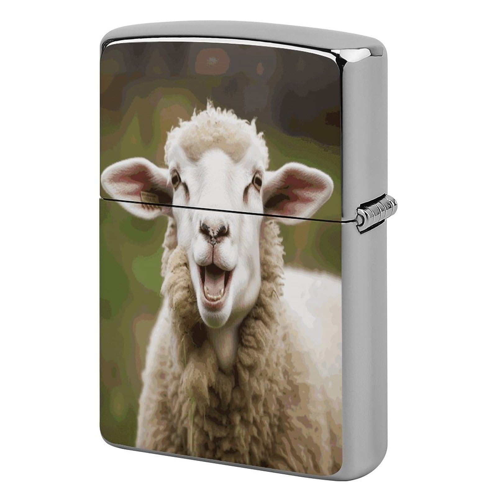 Fekiloot Style Funny Naughty Sheep Tongue Cute Animal Lighter Case Cover Lighter Holder