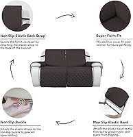 Vista 76 de PureFit Fundas de sofá reversibles resistentes al agua para sofá reclinable de 3 asientos, funda antideslizante para sofá de 3 cojines, protector