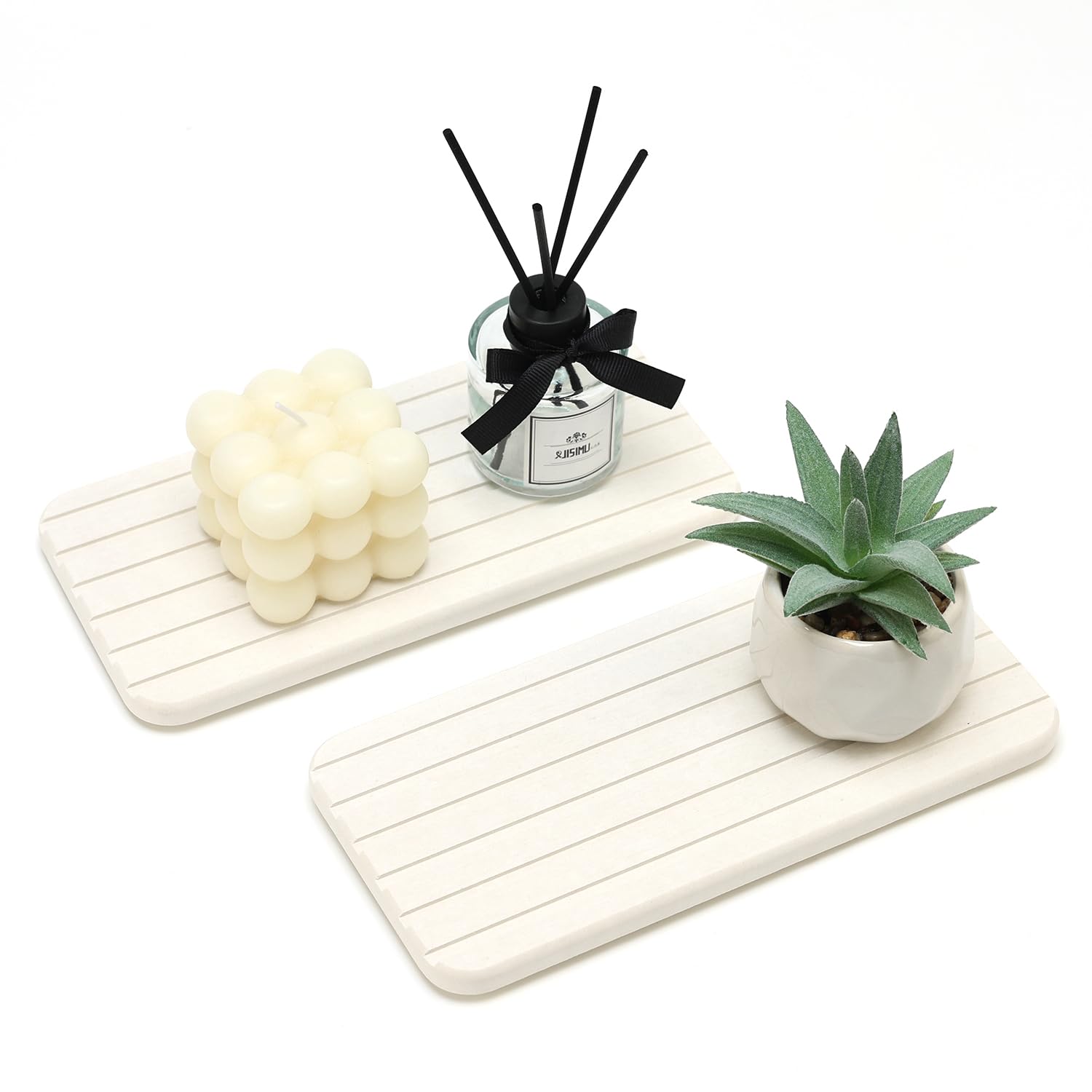 Diatomaceous Earth Dish Drying Mat for Bathroom Sink Tray Kitchen Counter Soap Dish White Diatomite Stone Sink Trays Absorbent Coasters Water Absorbing Stone Quick Drying Tray Kitchen Sink Accessories