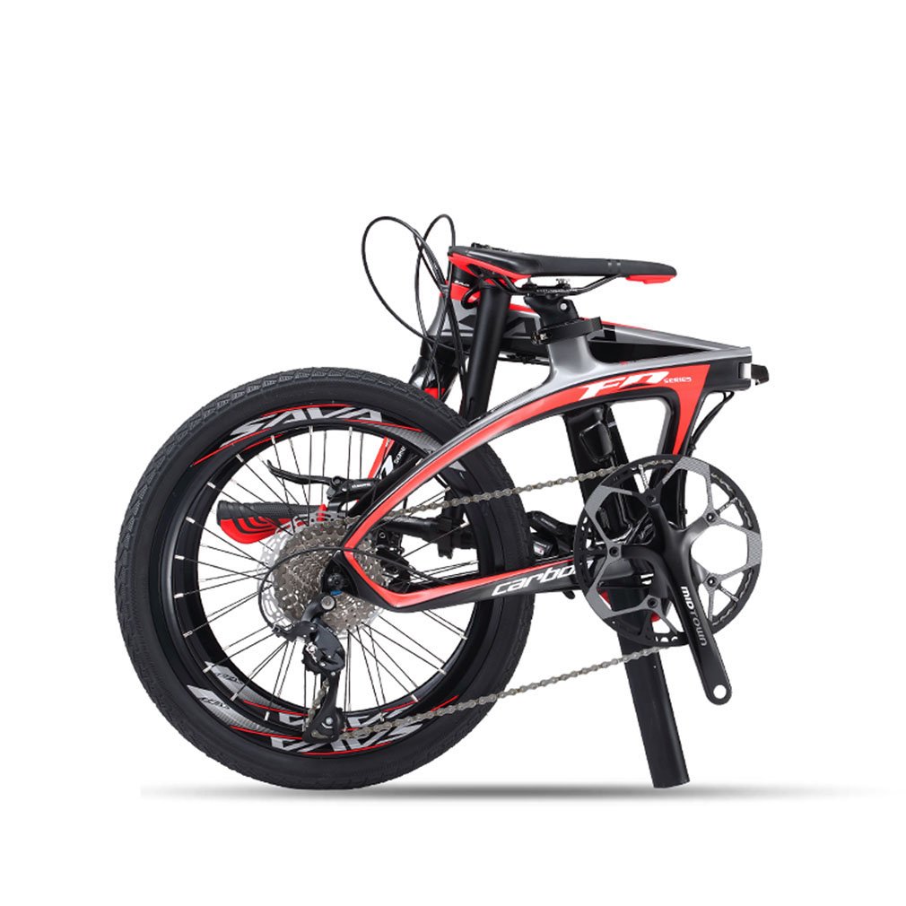 Amazon | SAVADECK（サバデック) 折りたたみ自転車 炭素繊維フレーム