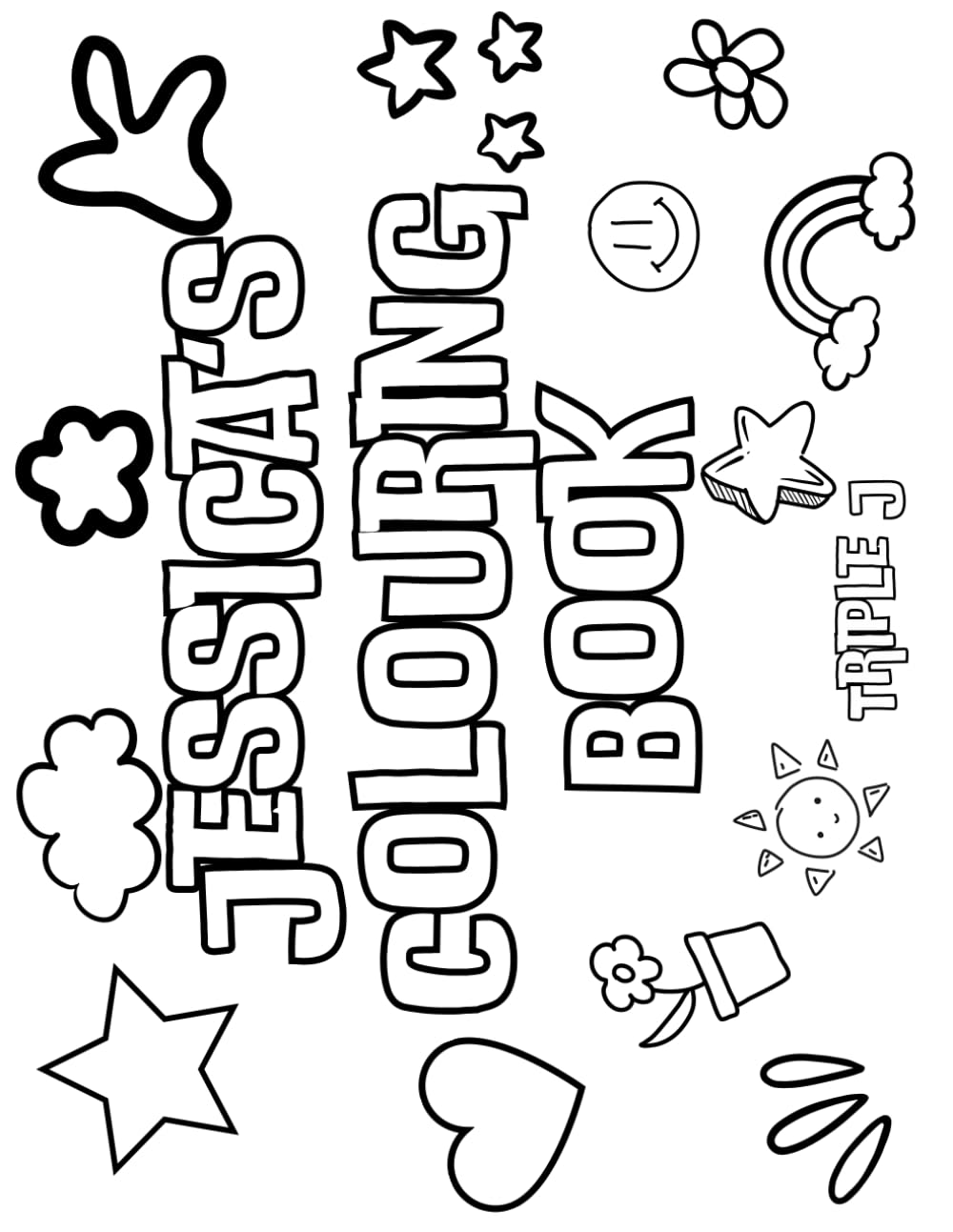 Jessica's Colouring Book: Personalised with Your Name on Every Page
