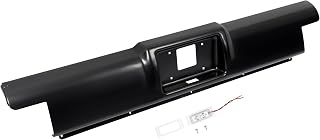 KUAFU Rear Roll Pan Compatible With 1988-1998 Chevy Chevrolet GMC C1500 K1500 Stepside Flareside Steel Black Electrophoresis