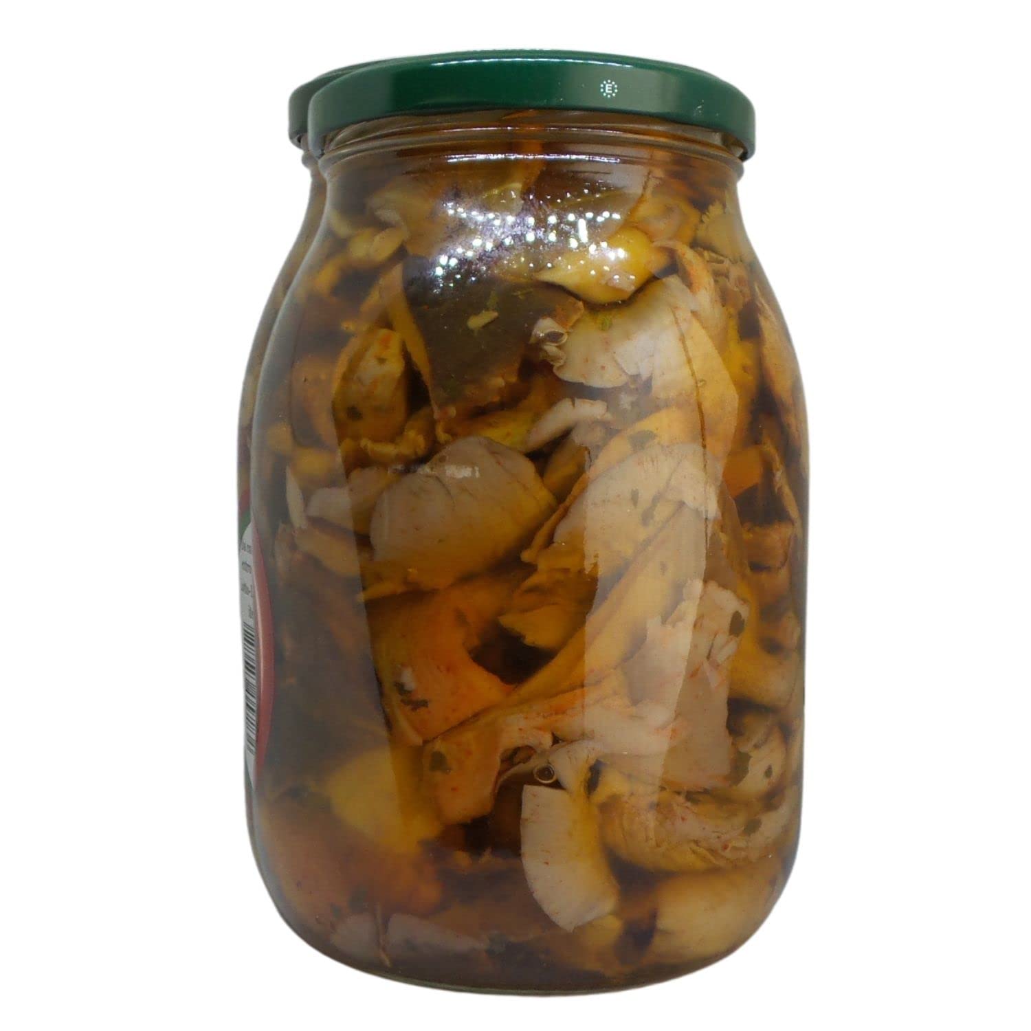 Goloserie Funghi alla Boscaiola con Porcini 5% – Funghi Sott’olio con Peperoncino, Prezzemolo e Aglio – Specialità Calabrese in Olio di Girasole (1000.GR) Ideale per Aperitivi Pasta e condimenti Vari