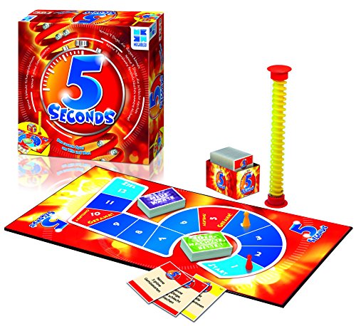 Megableu | 5 Seconds | Familienspiel | Gesellschaftsspiel | Spiel & Spaß | Das rasante Spiel um Witz und Wort | Gib in nur 5 Sekunden 3 richtige Antworten! | für 3 bis 6 Spieler ab 8 Jahren