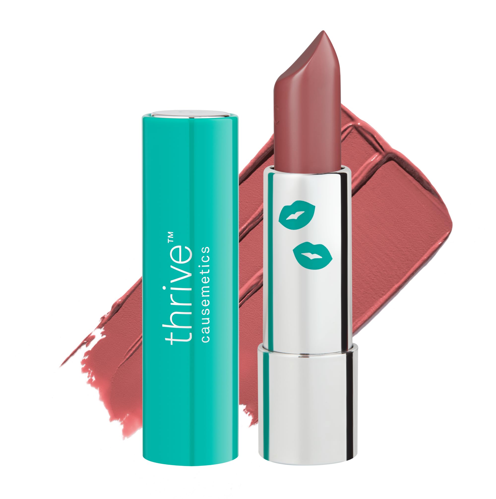 Thrive Causemetics Impact-FULL Smoothing Lipstick, Natural Rose Shade Ilene (Natural Rose)