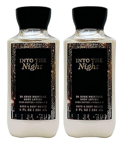 Bath and Body Works - Set de loción corporal súper suave, regalo para mujeres, 8 onzas, paquete de 2 unidades (Into The Night)