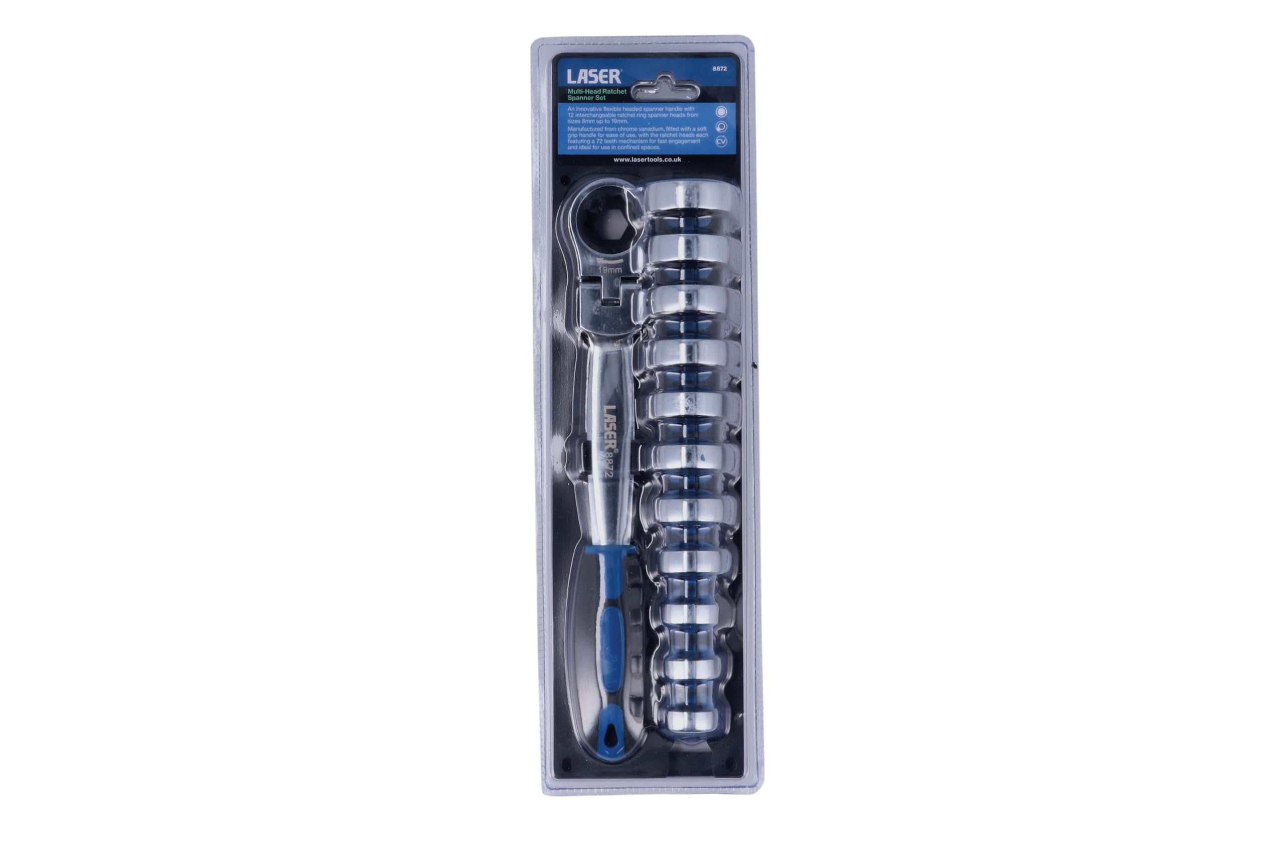 LASER TOOLS 8872 Juego de carracas reversibles