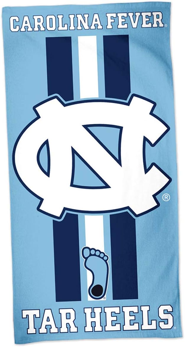 WinCraft University of North Carolina UNC Tar Heels Carolina Fever NCAA Beach/Dorm 30 x 60 Inch Towel