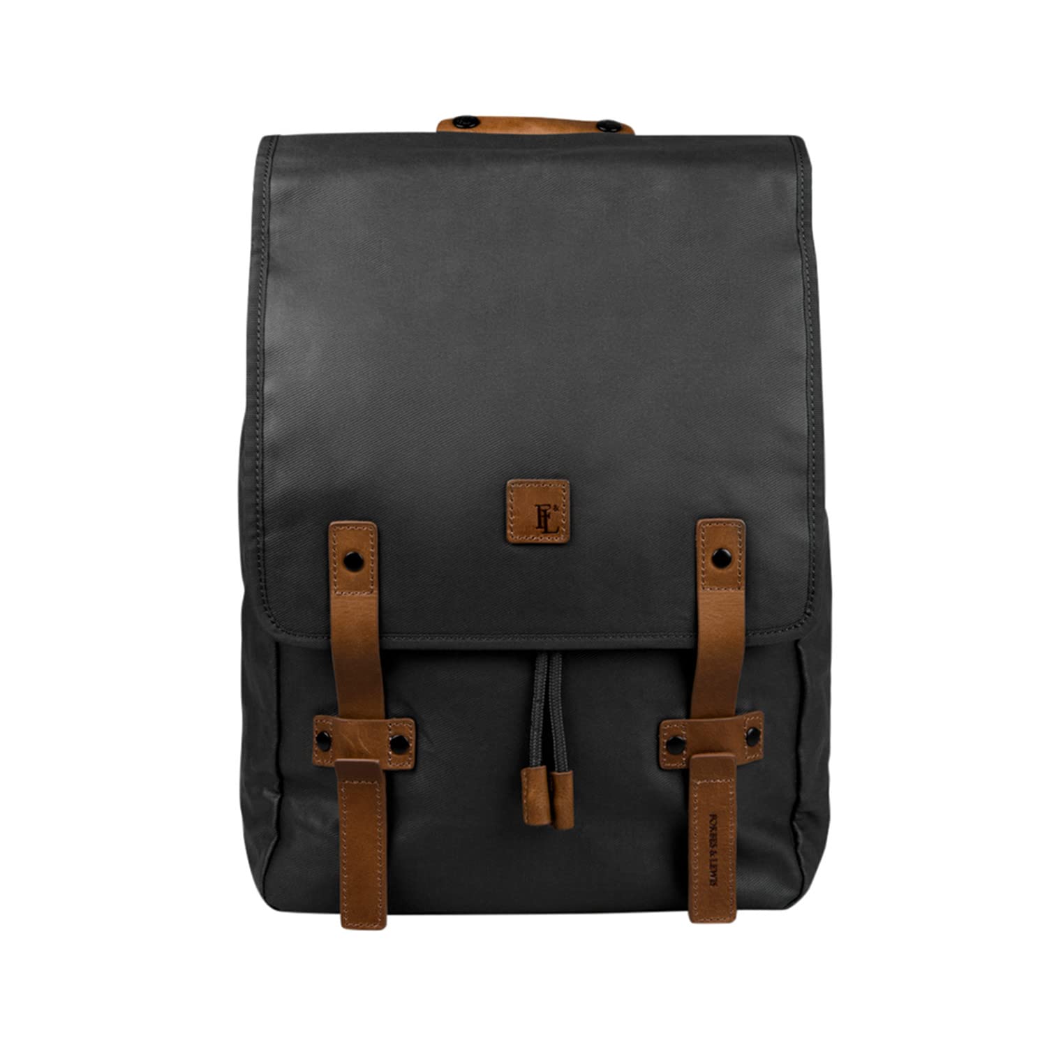 Forbes & Lewis Black Devon Backpack In Ash For Up To 15" Laptops?