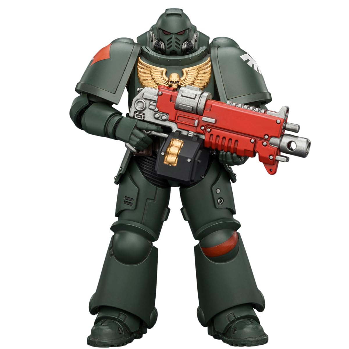 HIPLAY JOYTOY Warhammer 40k Dark Angels Intercessor z Bolterem, Bolterem Pistoletem i Mieczem Łańcuchowym JT03868 Zestaw Figurek Akcji w Skali 1/18