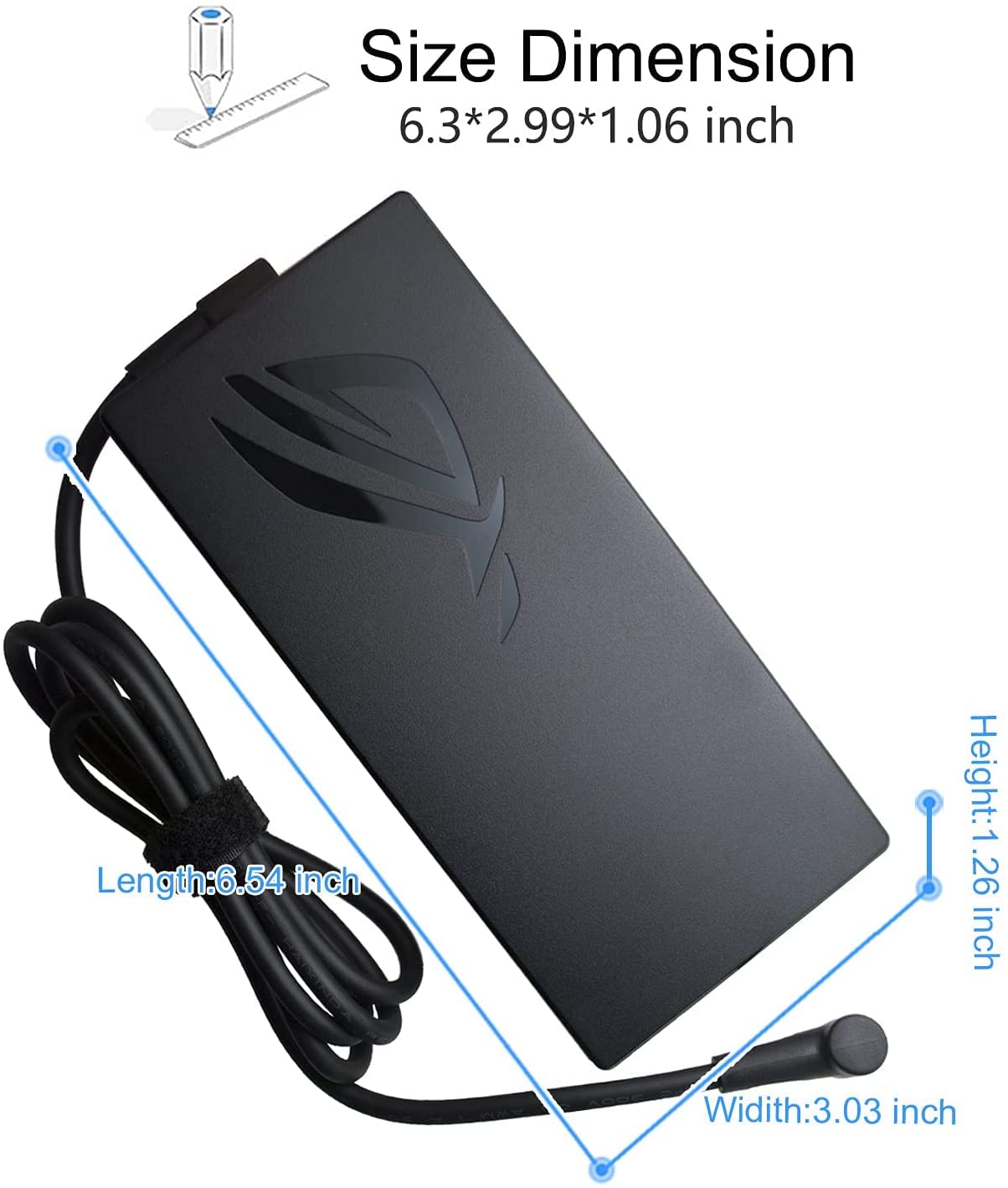 New 20V 9A 180W 6.0x3.7mm ADP-180TB H AC Adapter for Asus ROG Zephyrus GA502DU GA502D GA502 GA502IU GA401 GA401I GA401II GA401IV Laptop Power Supply