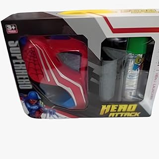 طقم قناع بطل خارق مع بخاخ لعب للأطفال من Next Store – تصميم ممتع وآمن للأولاد