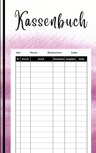 Kassenbuch A6: Einnahmen und Ausgaben buch | Perfekt für Selbständige, Vereine und Kleinunternehmer. DIN A6