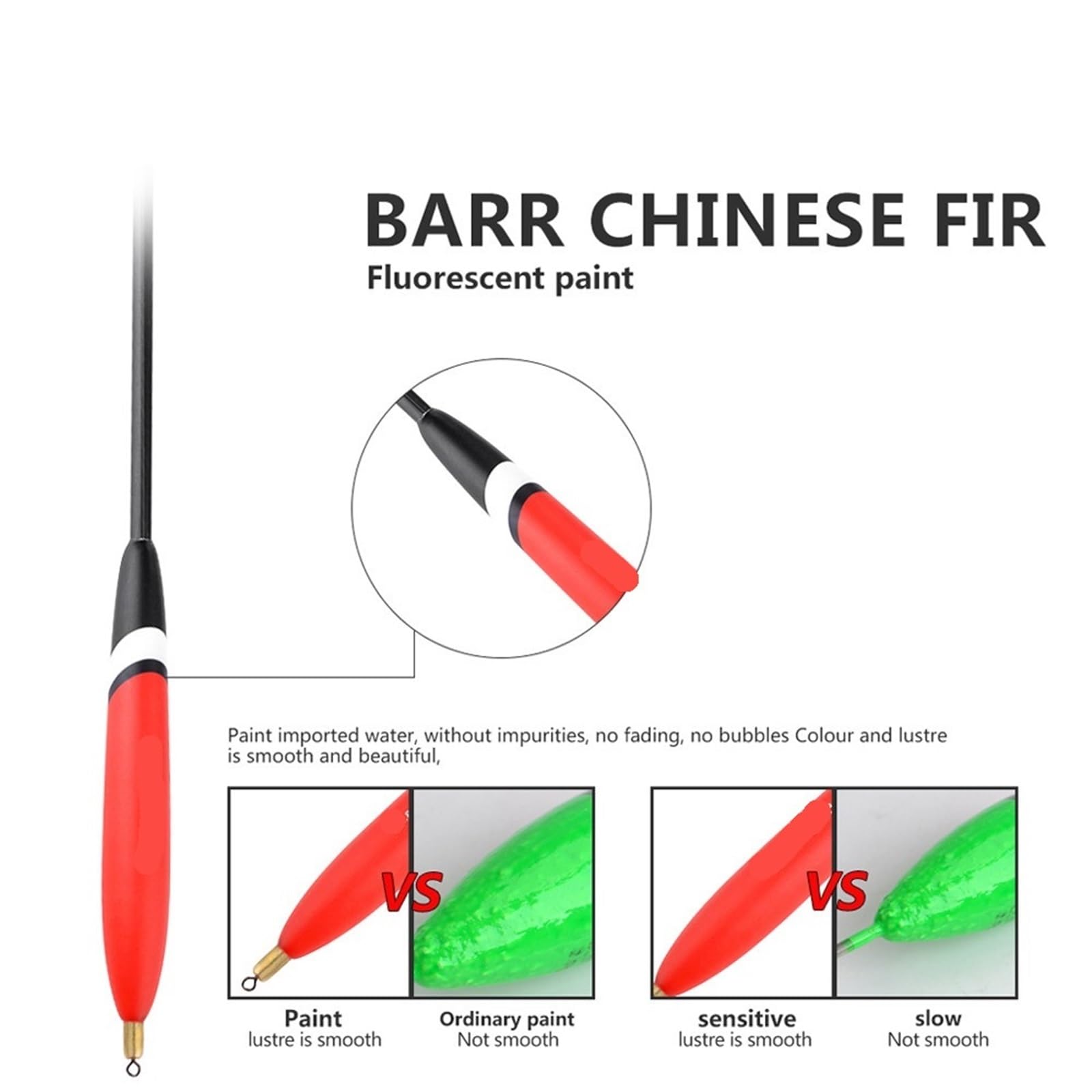 Meeresschwimmer 4 Teile/Paket 2,5 + 3,0g 2,0 + 2,0g 1,5 + 1,5g 1,2 + 2,0g Angeln Float Kork Bobbers Fir Schwimmt for Sea Fishing Tackle