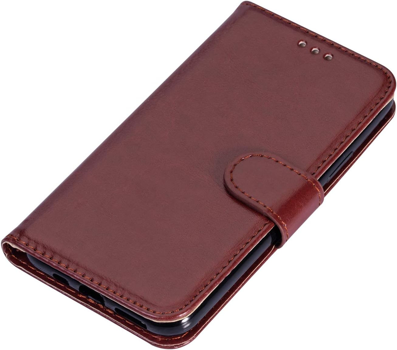 Hapitek Galaxy A21 Case for Samsung Heavy Duty Protective Rugged Shockproof case 3 in 1 Tough Case for Samsung Galaxy A21 (Brown)