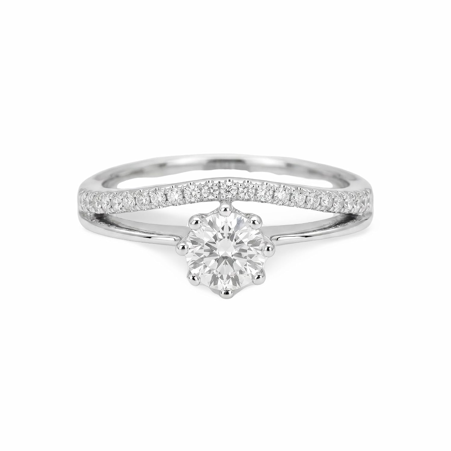 IMPRESSION 925 Sterling Silver Starlit Soolitaire Spark Ring For Women- Gift for Girls & Women, Trendy & Statement Rings