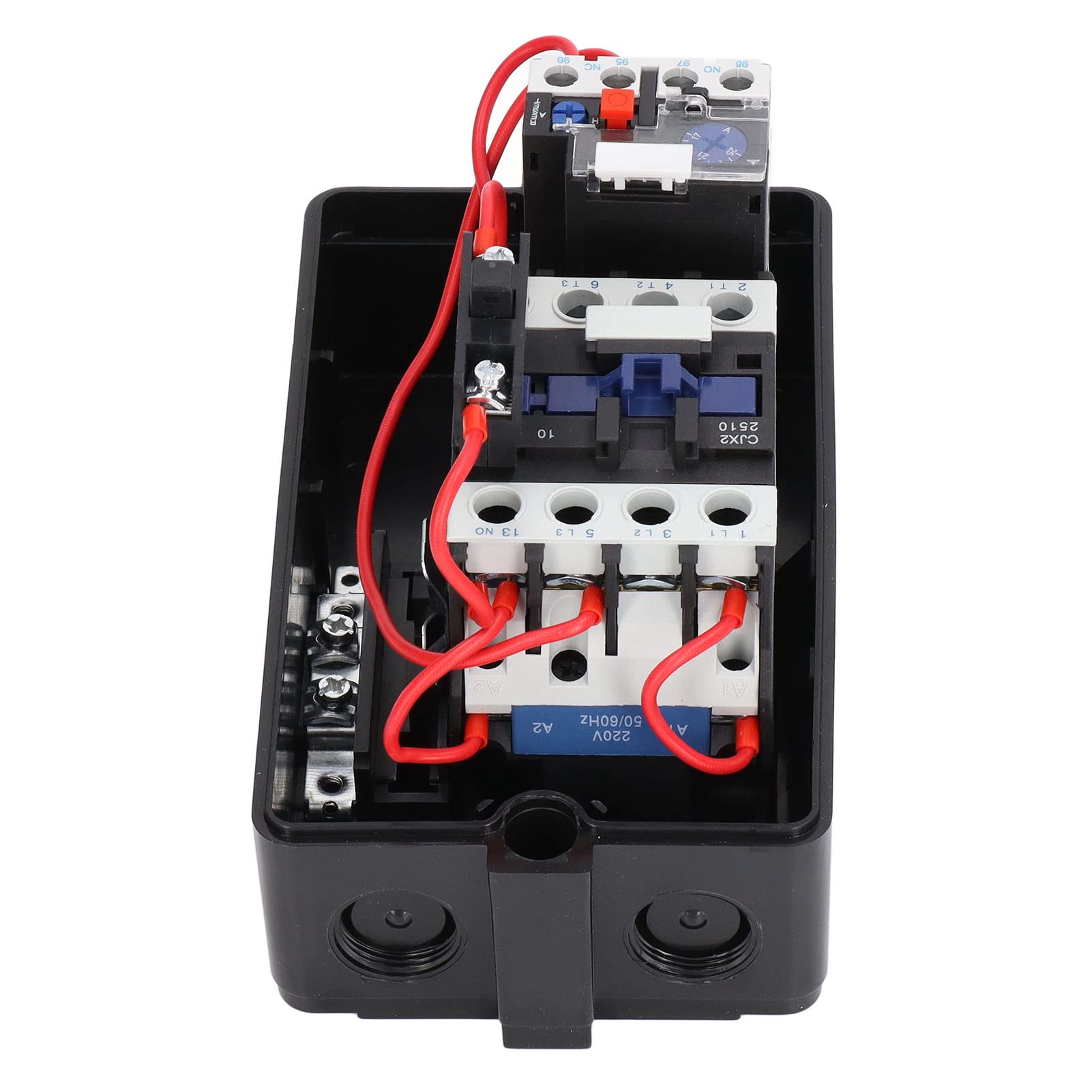 Démarreur de Moteur électrique Magnétique Monophasé 220V 230V Triphasé 380V 400V Commutateur de Commande de Démarreur Magnétique, Interrupteur De Commande