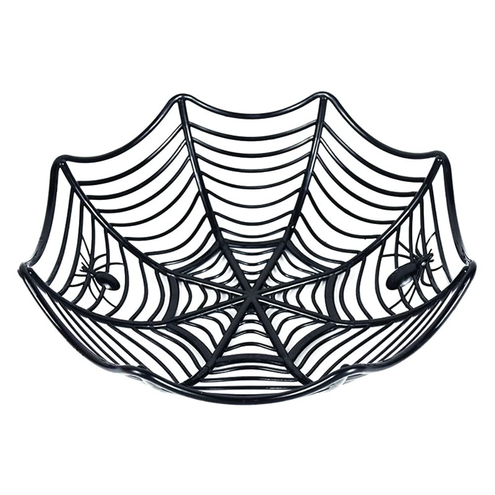 Spider Web Plastic Baskets & Bowls - Halloween Decorations - Trick or Treat Candy Holder - Party Decor