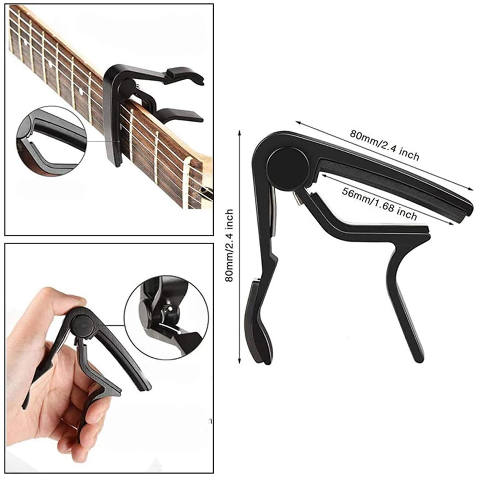 kit di installazione per chitarra Capotasto Per Chitarra/accordatore/plettri/chitarra Corde In Rame Puro 1-6 Strumenti Di Riparazione Per Chitarra Per Set Di Accessori Per Chitarra Acustica