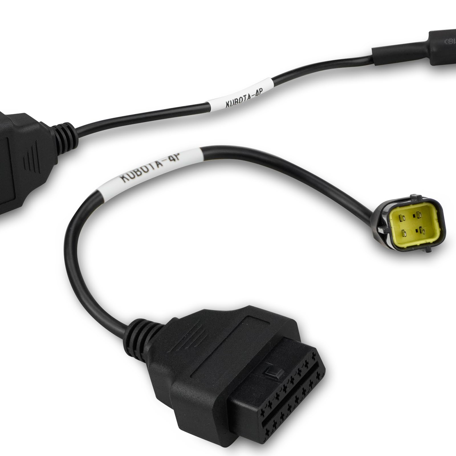 Cavo adattatore OBD2 per veicoli Kubota, 4 pin a 16 pin OBD1 a OBD2 connettore diagnostico, compatibile con strumenti di scansione OBD II, sostituisce 3824-26