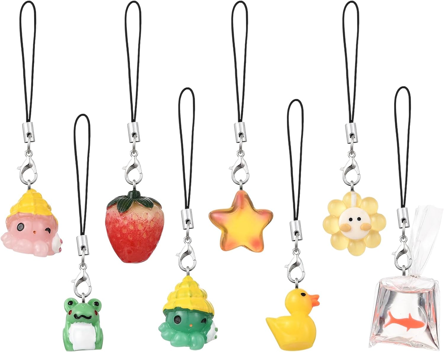 Phone Charms Y2K Resin Aesthetic Cell Phone Strap for Bag Camera Keychain Wallet Pendants Decor