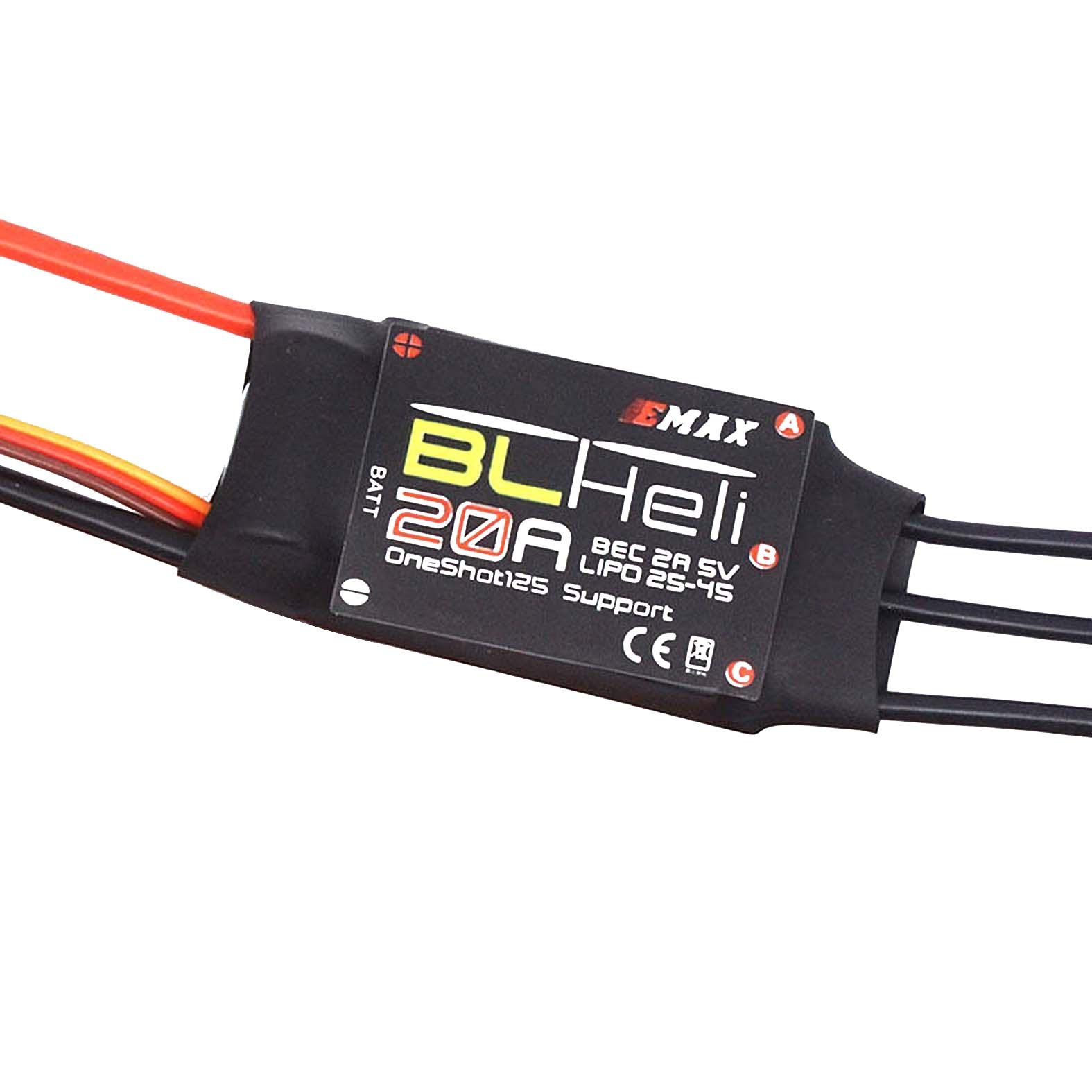 BLHeli Lot de 4 contrôleurs de vitesse Emax 2-4S ESC pour mini drone de course QAV250 Quadcopter