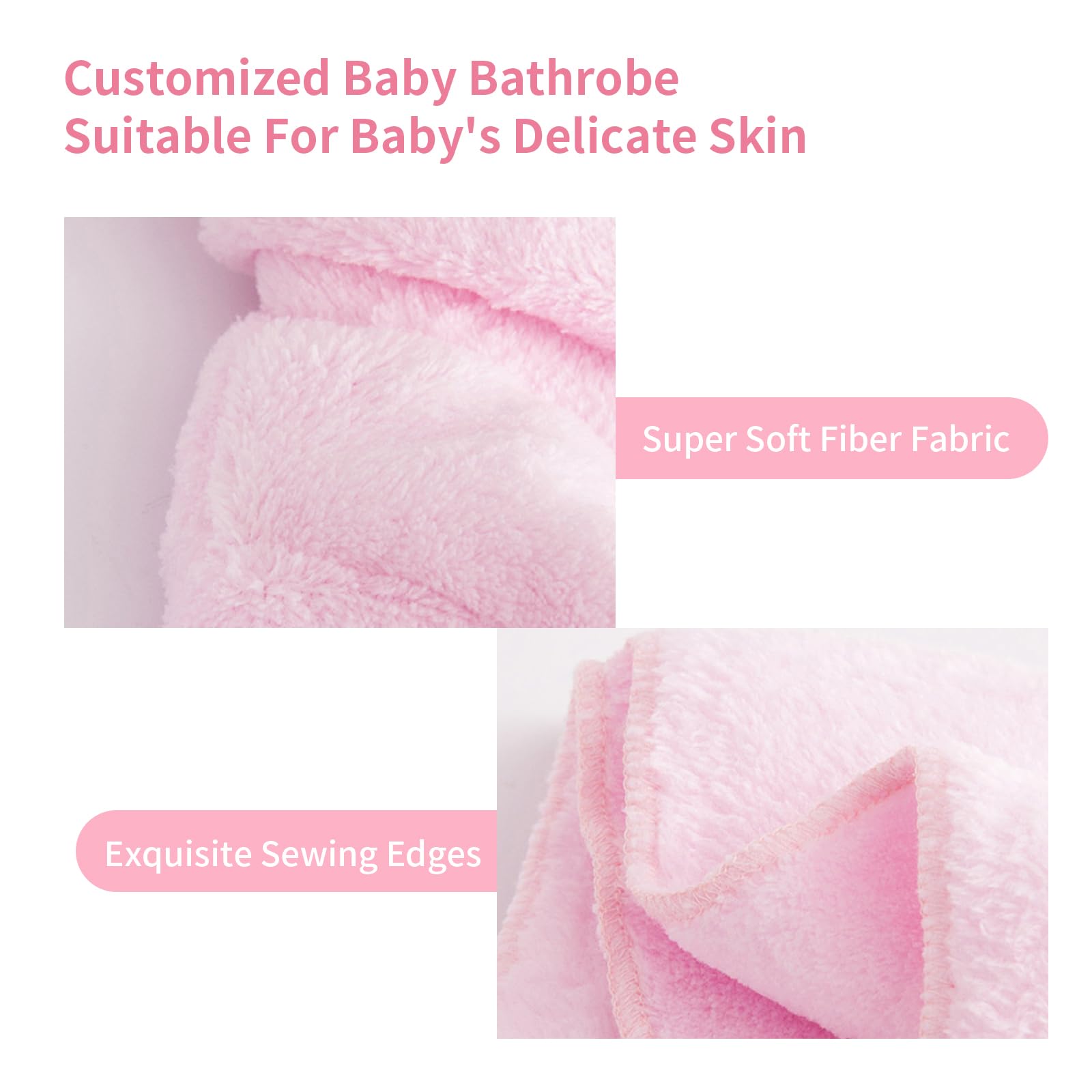 Peignoir bébé personnalisé avec nom brodé, peignoir bébé personnalisé, pour filles et garçons, avec gant de toilette ou chaussons, cadeau pour baby shower, cadeaux nouveau-né, cadeaux d'anniversaire