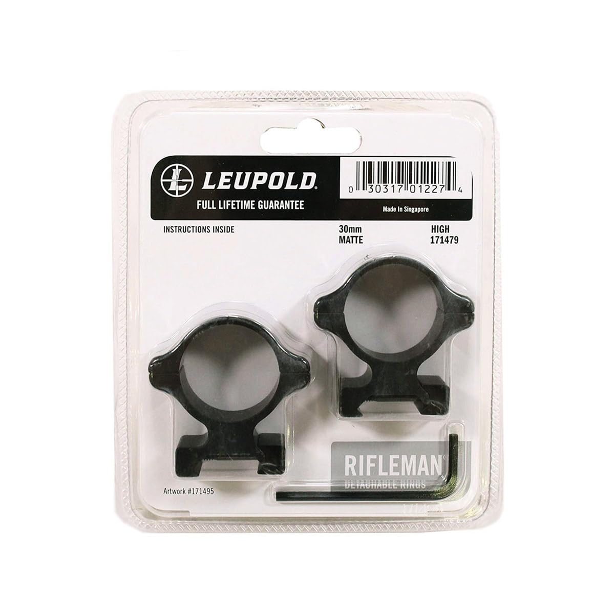 Leupold■30mm Rings High■リューポルド リング Leupold Rifleman Scope Rings, 30mm - Detachable Rings High with a