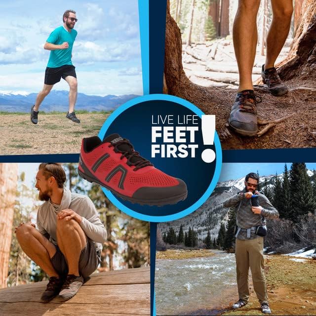 Vista 8 de Xero Shoes Tenis de correr Mesa Trail para hombre, ligeros caminos descalzos