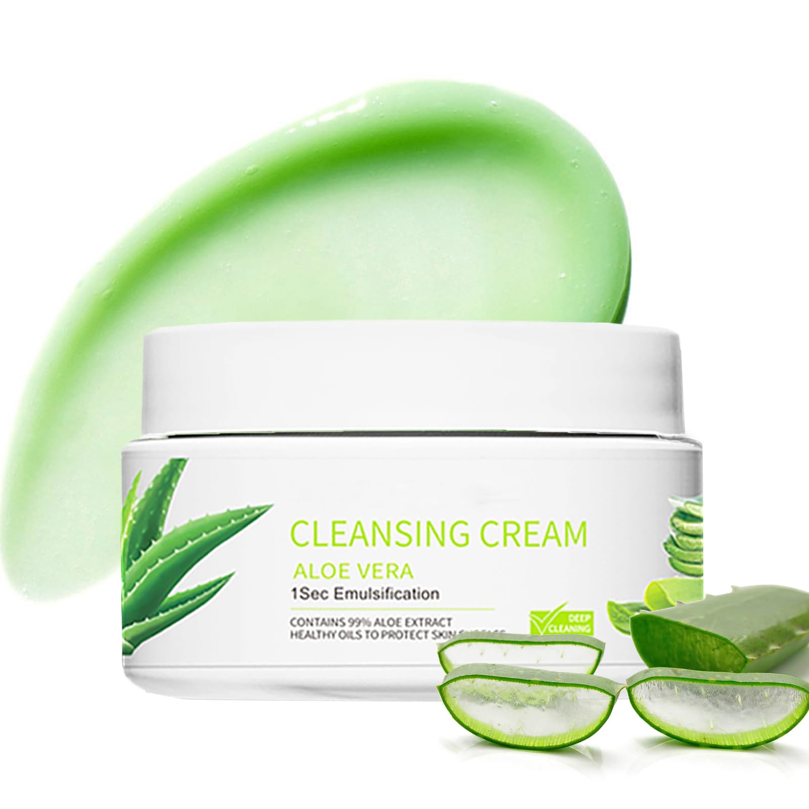 Reinigungsbalsam Cleansing Balm, Gesicht Augen Make-Up Entferner - Reinigender Balsam mit Aloe Vera Sensible Augenpartie, Reinigung für wasserfestes Mascara Eyeliner Make-Up