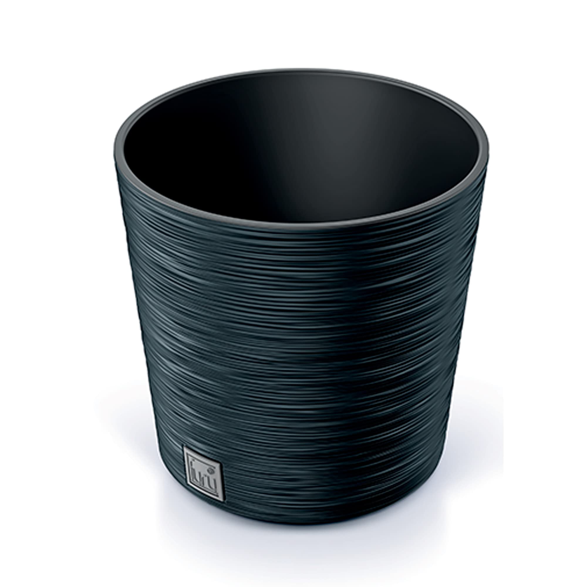 Prosperplast Anthracite Furu Collection Planter With Tank 25 X 25 X 24.6 Cm Capacity 7.5 Litres.