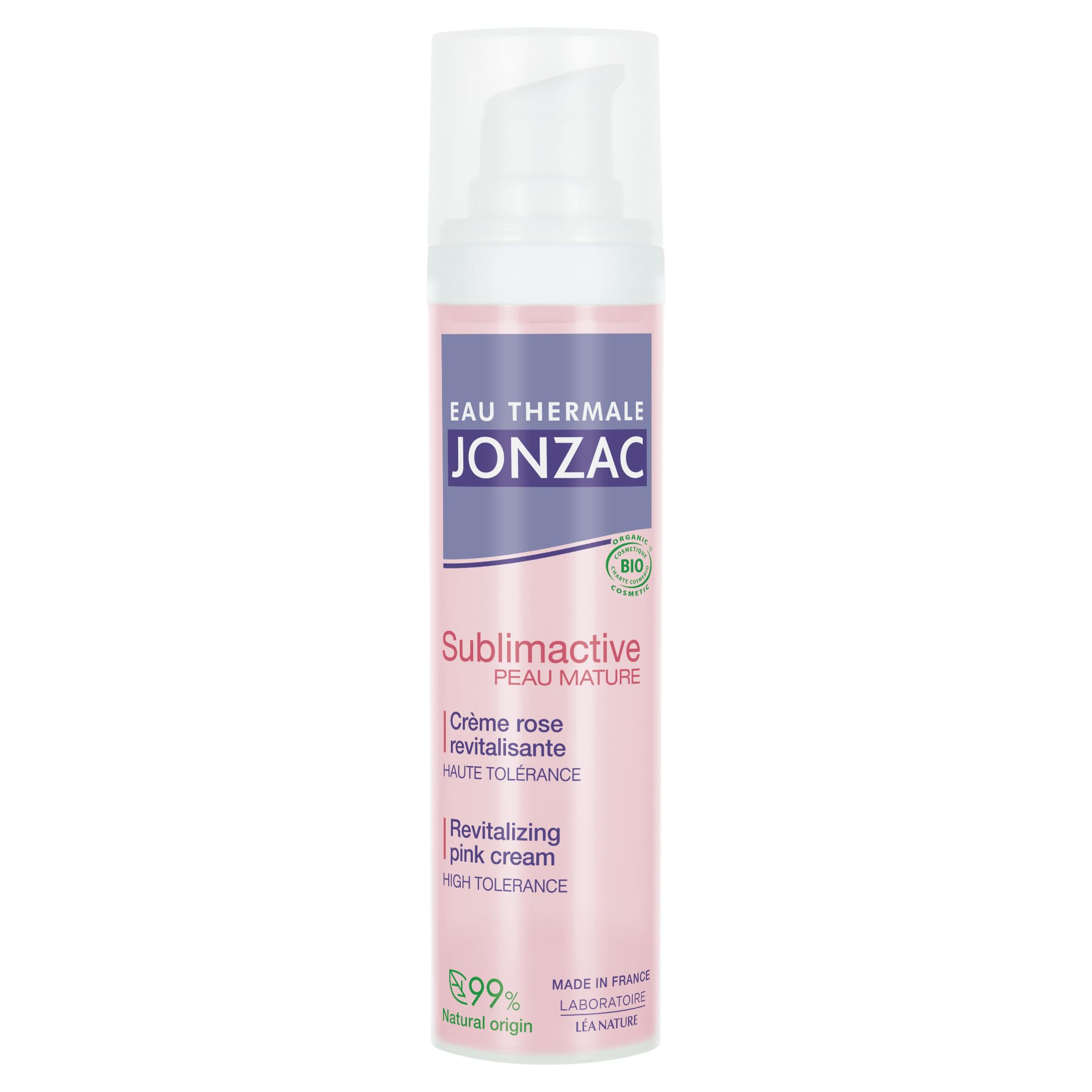 EAU THERMALE JONZAC | Sublimactive Peau Mature | Crème Rose Revitalisante | Réactive l’éclat de la peau | Redensifie & fortifie | 99% d'ingrédients d’origine naturelle | 40 ml