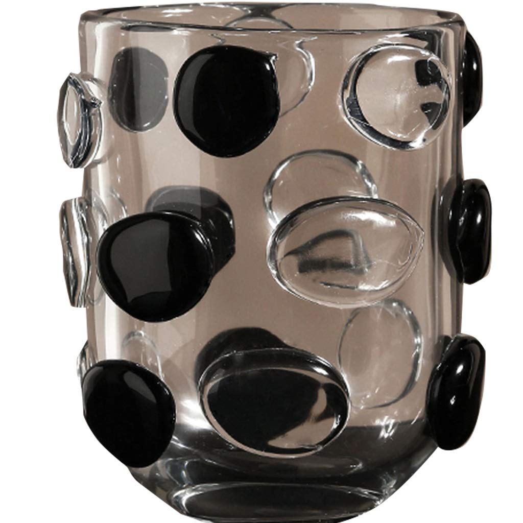 Vase en verre d'art décoratif au design moderne pour table de dîner